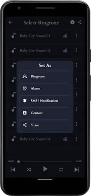 Baby Cry Sounds android App screenshot 1