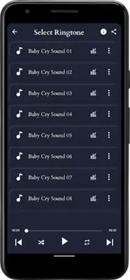 Baby Cry Sounds android App screenshot 2